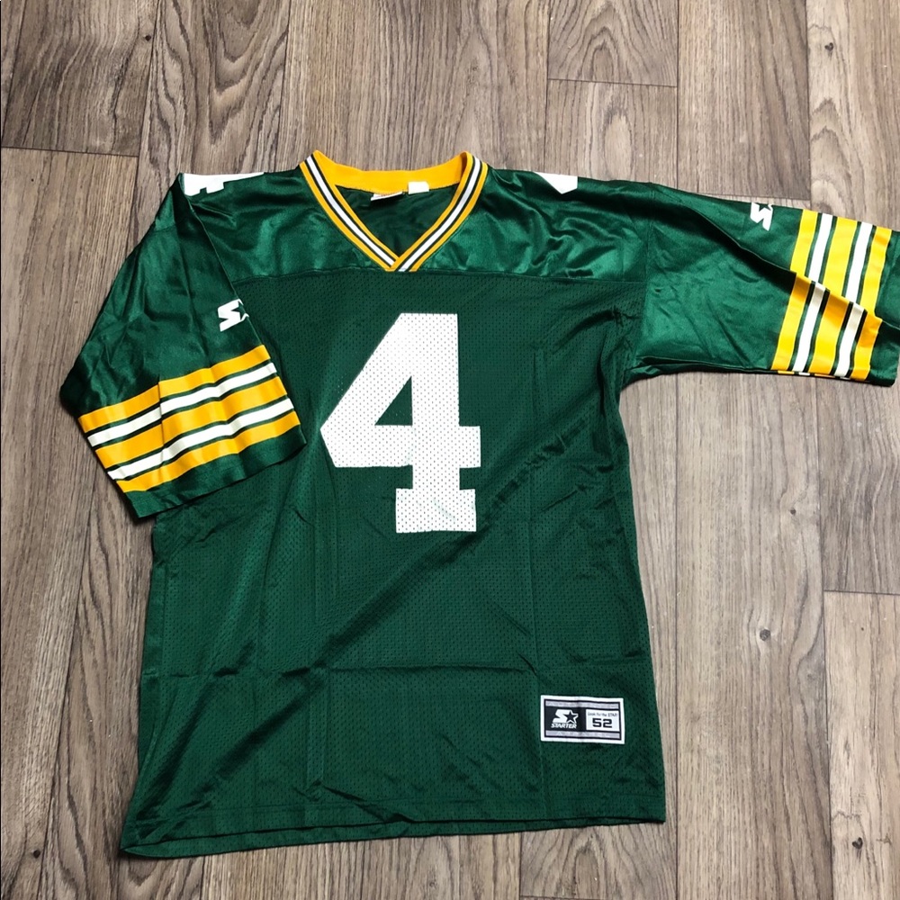 Vtg Starter Green Packer Bret Farve Jersey Sz XL